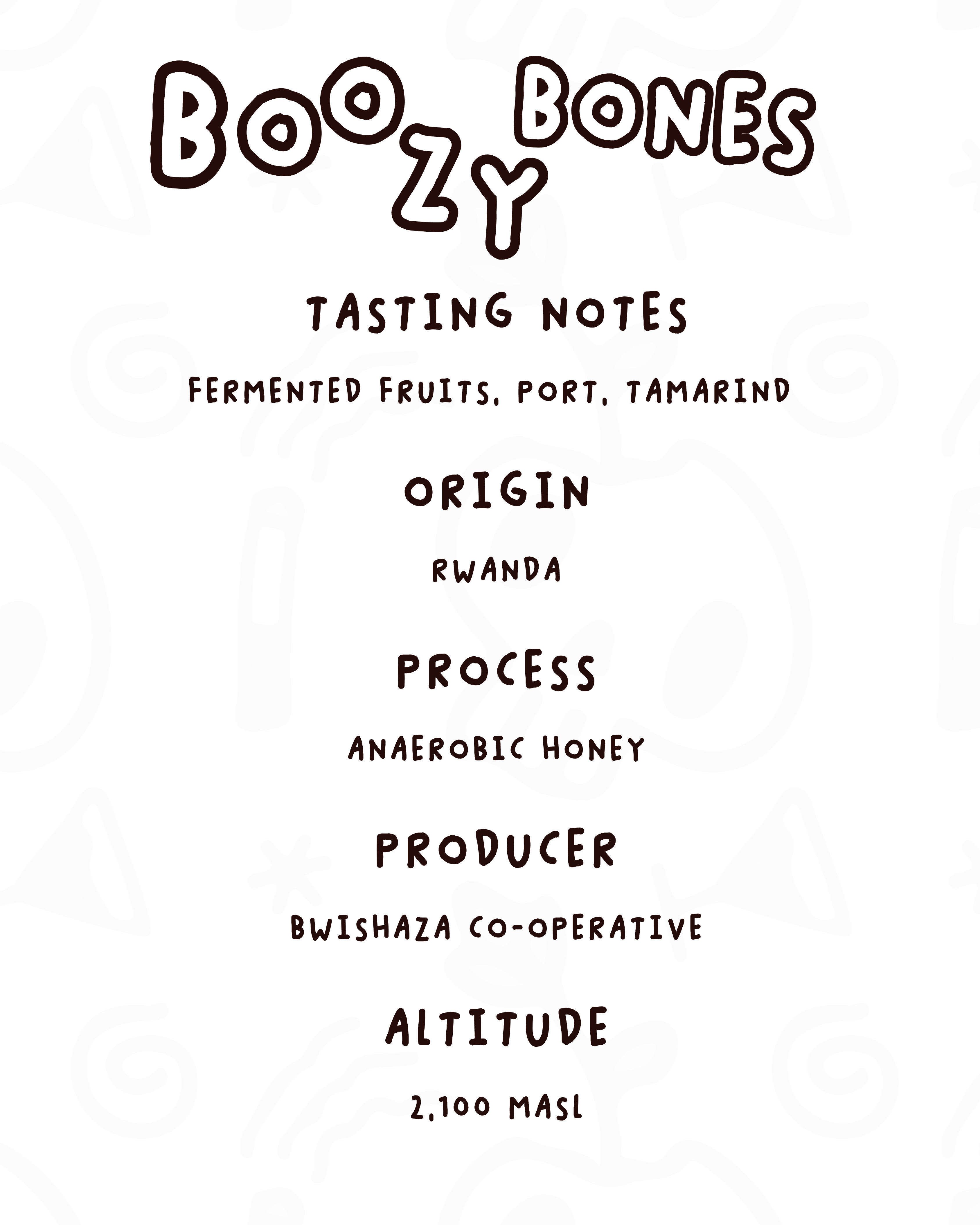 Boozy Bones tasting notes